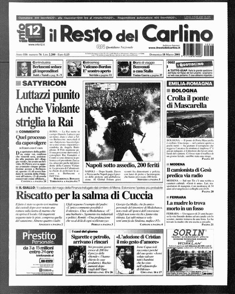 Il Resto del Carlino : giornale dell'Emilia